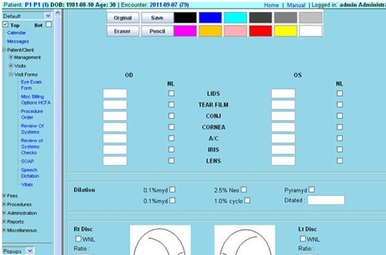 opthalmology Open EMR